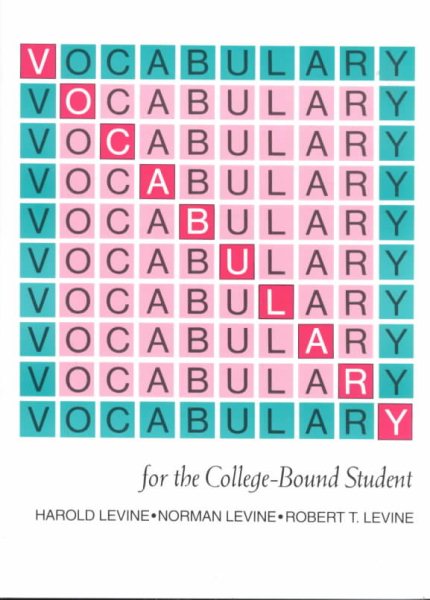 Vocabulary for the College Bound Student cover