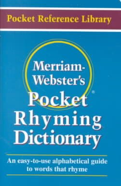 Merriam Webster's Pocket Rhyming Dictionary (Pocket Reference Library)