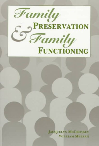 Family Preservation & Family Functioning cover