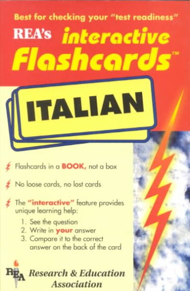 Italian Interactive Flashcards Book (Flash Card Books) cover