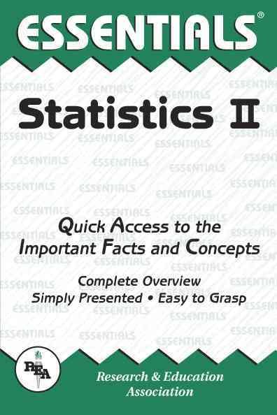 Statistics II Essentials (Essentials Study Guides) cover