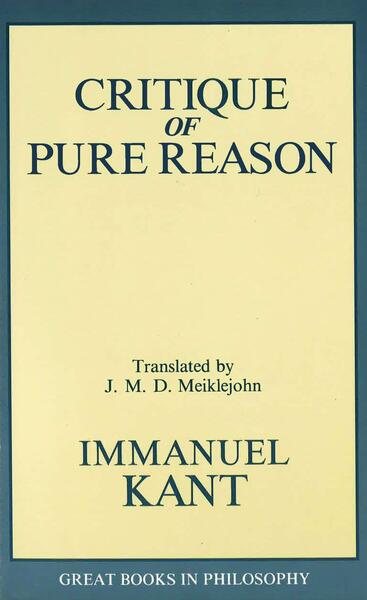The Critique of Pure Reason (Great Books in Philosophy) cover