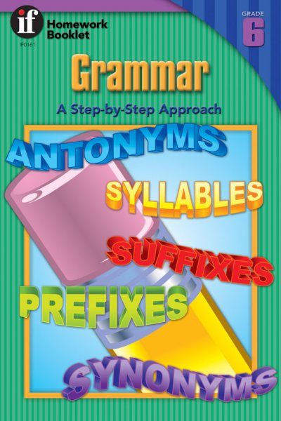 Grammar, A Step-By-Step Approach Homework Booklet, Grade 6 (Homework Booklets) cover