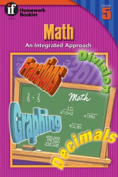 Math: An Integrated Approach Homework Booklet, Grade 5 (Homework Booklets) cover