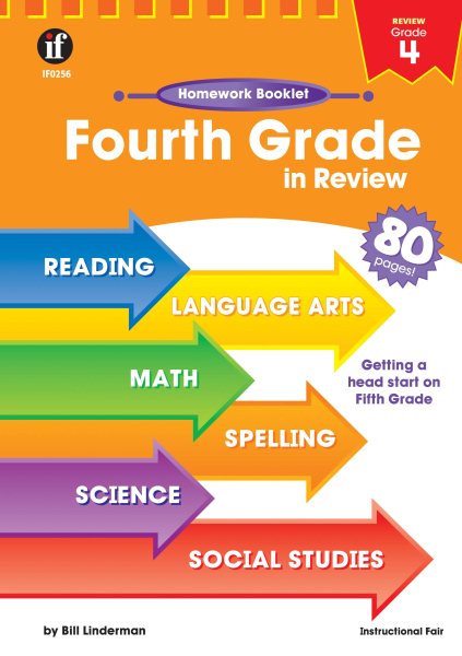 Fourth Grade in Review Homework Booklet (Homework Booklets) cover