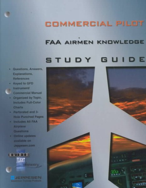 Commercial Pilot FAA Airmen Knowledge Study Guide: For Computer Testing 2000 cover