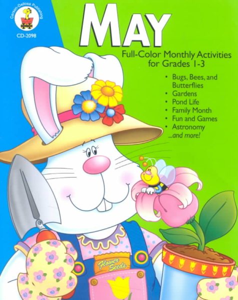 May: Full-Color Monthly Activities for Grades 1-3
