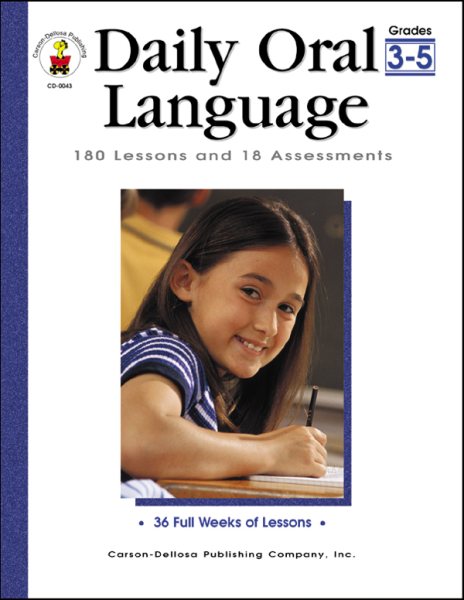 Daily Oral Language, Grades 3 - 5: 180 Lessons and 18 Assessments (Daily Series) cover