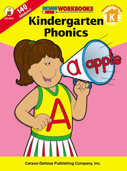 Kindergarten Phonics, Grade K (Home Workbooks) cover