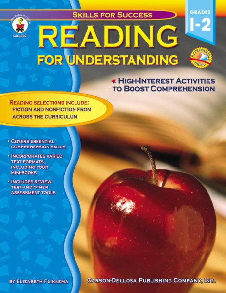 Reading for Understanding, Grades 1-2 (Carson Dellosa, 4302) (Skills for Success) cover
