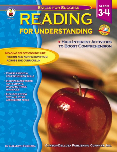 Reading for Understanding, Grades 3 - 4 (Skills for Success) cover