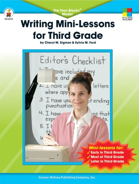 Writing Mini-Lessons for Third Grade cover