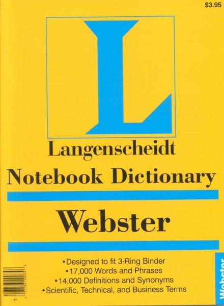 Notebook Webster's Dictionary