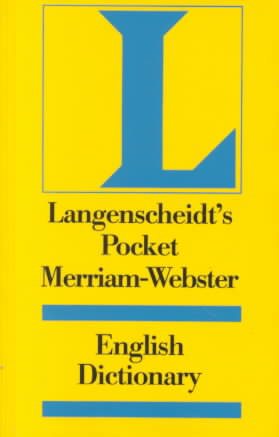 Langenscheidt's Pocket Dictionary Merriam-Webster English (Langenscheidt Pocket Dictionaries)