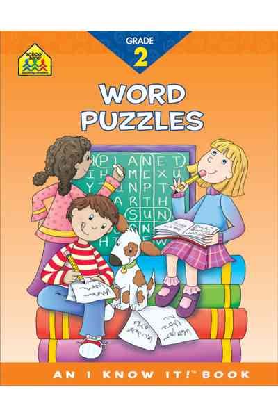 School Zone - Vocabulary Puzzles Workbook - 32 Pages, Ages 6 to 7, 2nd Grade, Antonyms, Synonyms, Prefixes, Compound Words, and More (School Zone I Know It!® Workbook Series) cover
