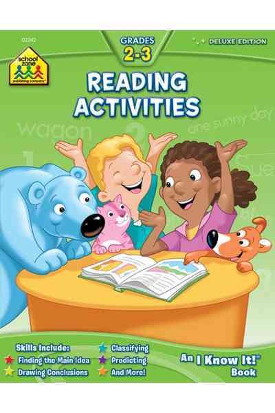School Zone - Reading Activities 2-3 Workbook - 64 Pages, Ages 7 to 9, 2nd Grade, 3rd Grade, Comparing, Contrasting, Drawing Conclusions, Main Idea, and More (School Zone I Know It!® Workbook Series)