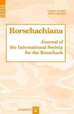 Rorschachiana: Journal of the International Society for the Rorschach Vol. 33 (English, French and Spanish Edition) cover