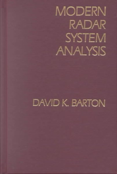 Modern Radar System Analysis (Artech House Radar Library) cover