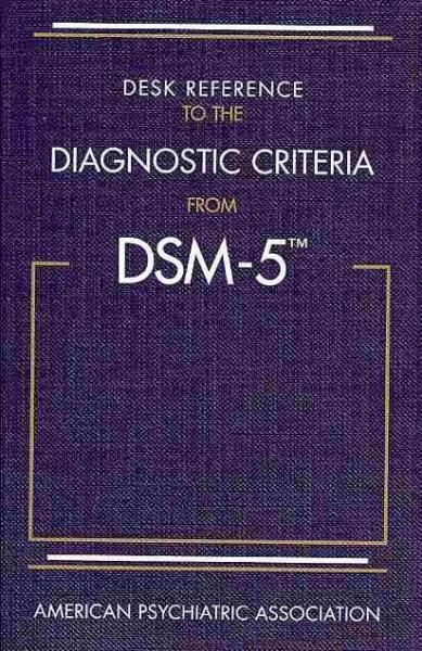 Desk Reference to the Diagnostic Criteria from DSM-5 cover