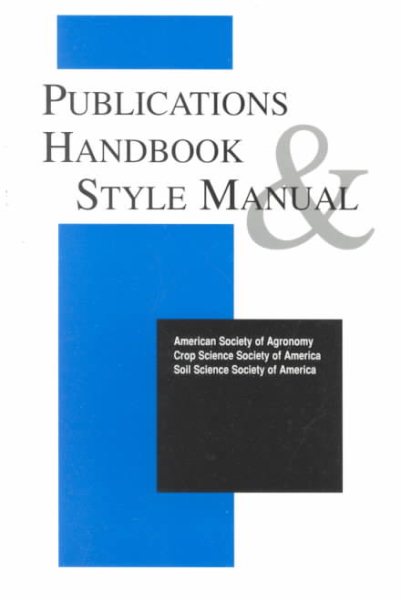 Publications Handbook and Style Manual: 1998 cover