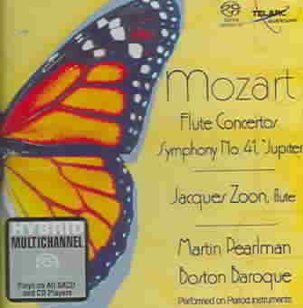 Mozart Flute Concertos & Symphony 41 "Jupiter" / Pearlman, Zoon, Boston Baroque (Multichannel Hybrid SACD cover