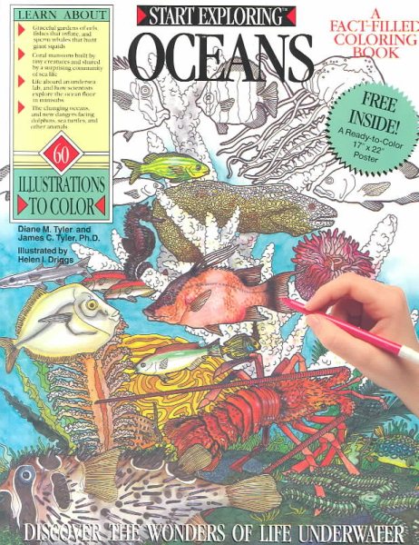 Oceans Coloring Book cover