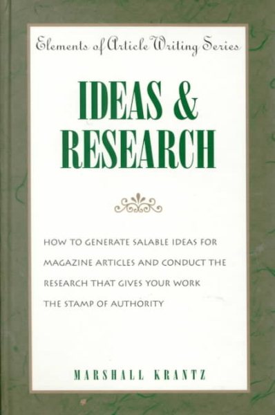 Ideas & Research (Elements of Article Writing) cover