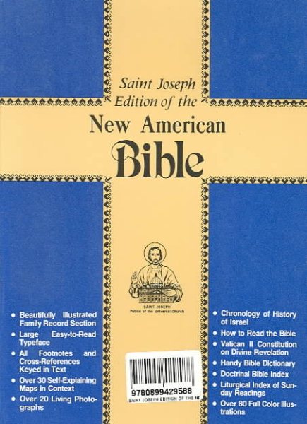 Saint Joseph Edition of the New American Bible/609-13W cover