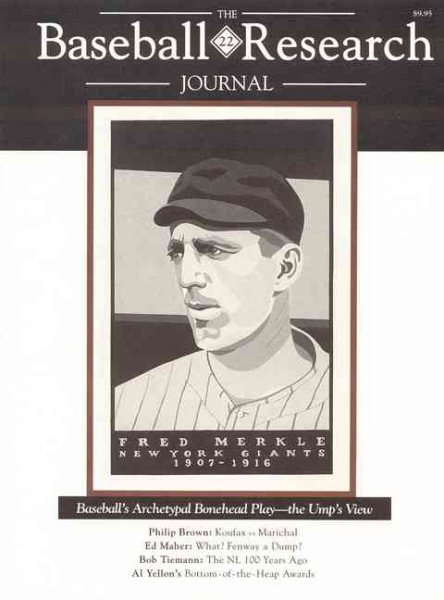 The Baseball Research Journal (BRJ), Volume 22 cover