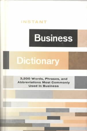 Instant Business Dictionary cover