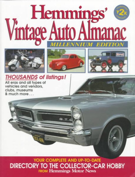 Hemmings' Vintage Auto Almanac (HEMMINGS' COLLECTOR CAR ALMANAC) cover