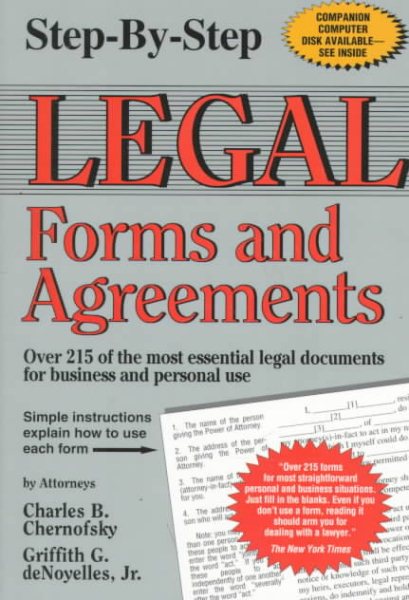 Step-By-Step Legal Forms and Agreements cover