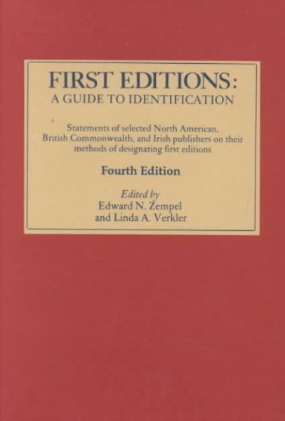First Editions: A Guide to Identification cover