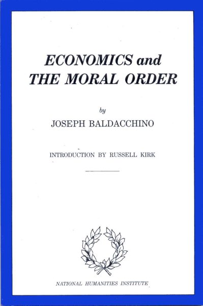 Economics and the Moral Order cover