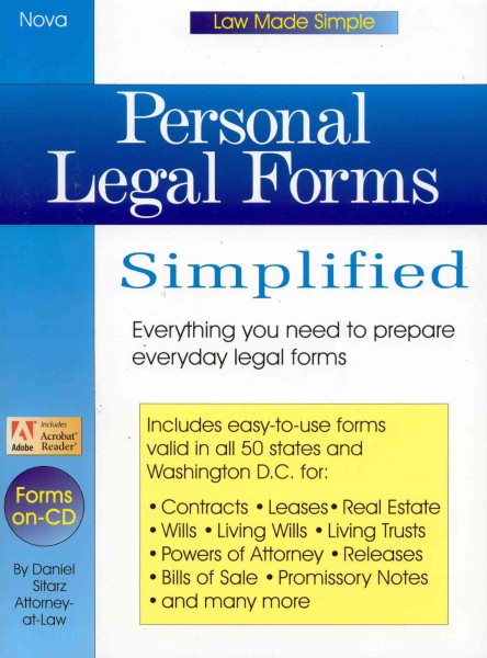 Personal Legal Forms Simplified cover