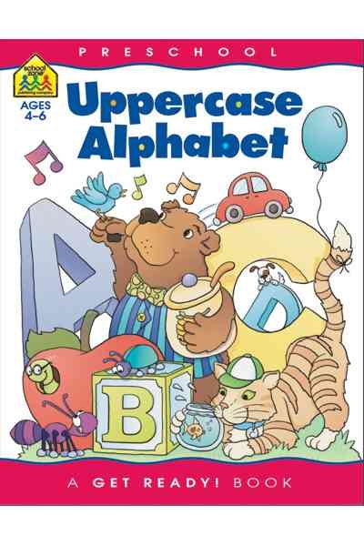 School Zone - Uppercase Alphabet Workbook - Ages 3 to 5, Preschool to Kindergarten, ABC's, Letters, Tracing, Printing, Writing, Manuscript, and More (School Zone Get Ready!™ Book Series)