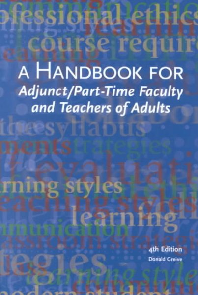 A Handbook for Adjunct & Part-Time Faculty & Teachers of Adults cover