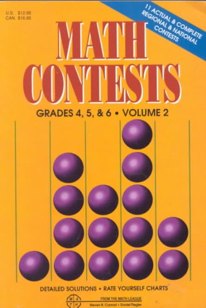 Math Contests, Vol. 2, Grades 4, 5, and 6 cover