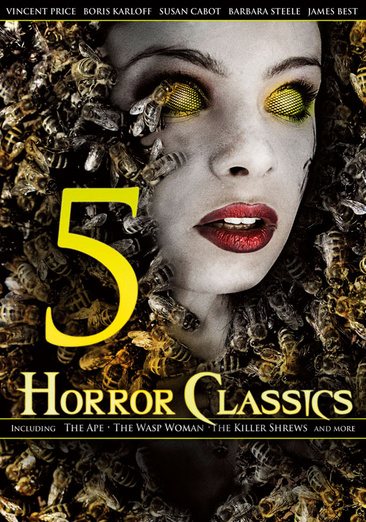 5 Horror Classics: The Ape / The Wasp Woman / Werewolf in a Girls' Dormitory / The She-Beast / The Killer Shrews
