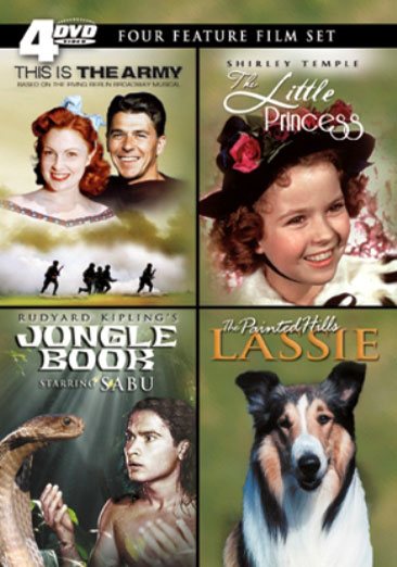 Four Feature Film Set (This Is the Army / The Little Princess / Jungle Book / The Painted Hills Lassie) cover