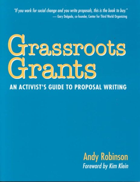 Grassroots Grants: An Activist's Guide to Proposal Writing cover