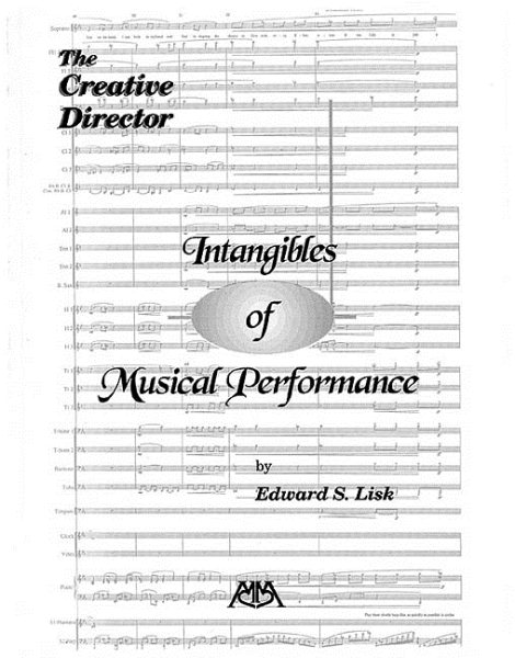 Intangibles of Musical Performance: The Creative Director cover