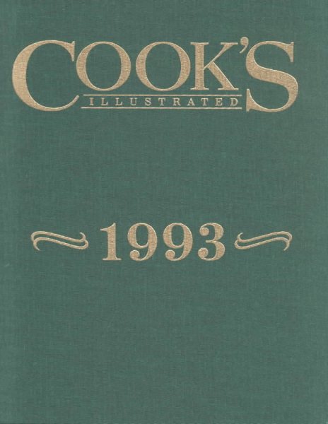 Cook's Illustrated 1993 Annual (Cooks Illustrated Annuals) cover
