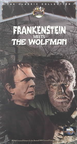 Frankenstein Meets the Wolfman [VHS] cover
