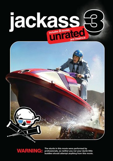 Jackass 3 (Two-Disc Unrated and Theatrical Edition w/ Anaglyph 3D) cover