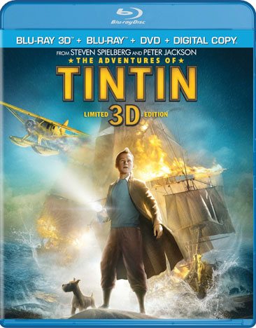 The Adventures of Tintin (Three-Disc Combo: Blu-ray 3D / Blu-ray / DVD / Digital Copy) [3D Blu-ray] cover