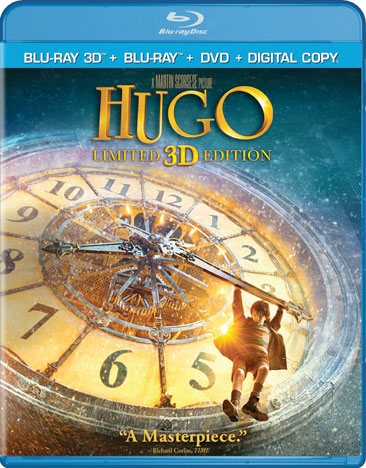 Hugo (Blu-ray 3D + Blu-ray + DVD + Digital Copy) cover