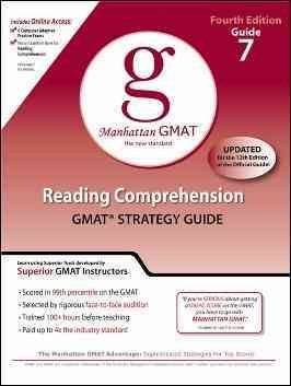 Reading Comprehension GMAT Strategy Guide, 4th Edition (Manhattan GMAT Guides, No. 7) cover
