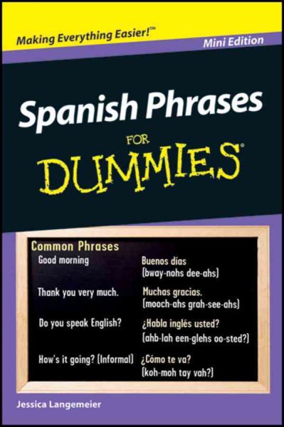 Spanish Phrases For Dummies (Custom)