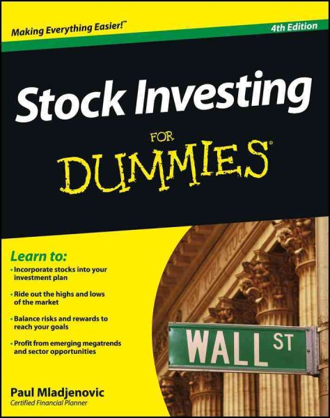 Stock Investing For Dummies: Fourth Edition cover